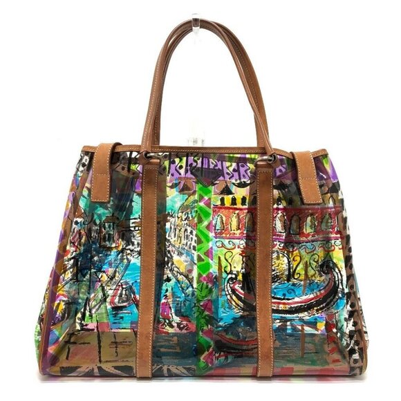 PRADA Venetian print Tote Bag Vinyl/Leather Multicolore/SilverHardware - Picture 15 of 16